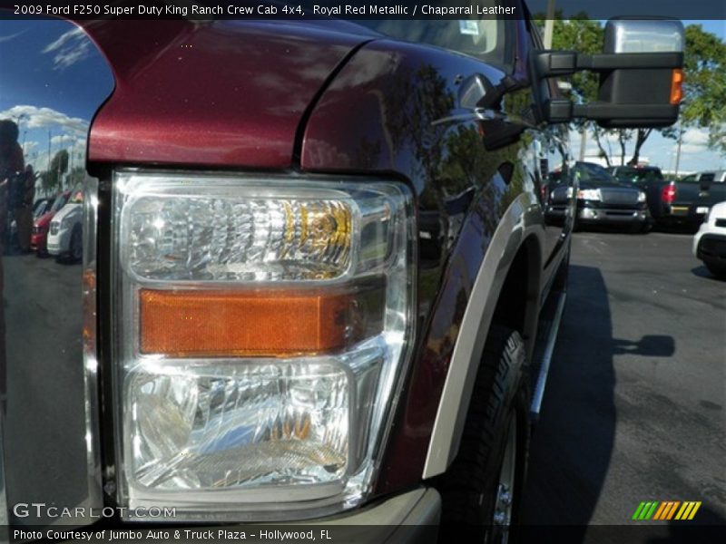 Royal Red Metallic / Chaparral Leather 2009 Ford F250 Super Duty King Ranch Crew Cab 4x4