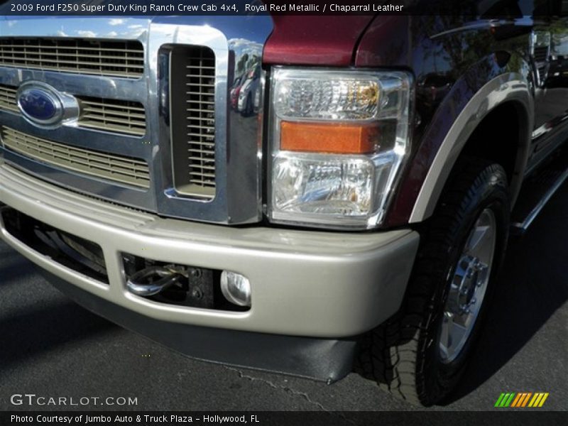 Royal Red Metallic / Chaparral Leather 2009 Ford F250 Super Duty King Ranch Crew Cab 4x4