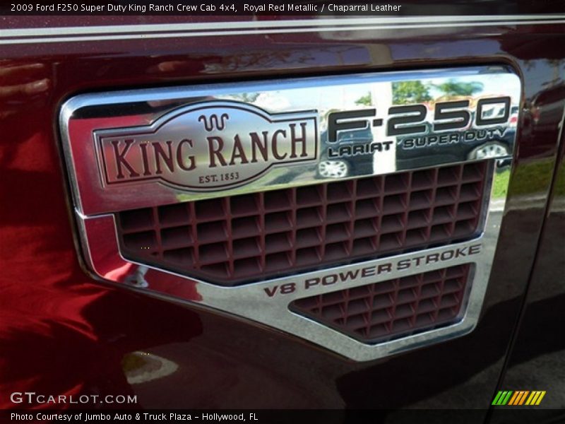 Royal Red Metallic / Chaparral Leather 2009 Ford F250 Super Duty King Ranch Crew Cab 4x4