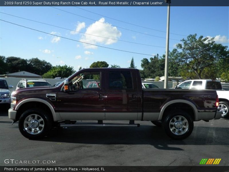 Royal Red Metallic / Chaparral Leather 2009 Ford F250 Super Duty King Ranch Crew Cab 4x4
