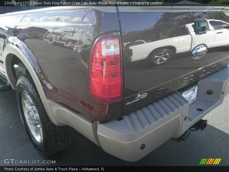 Royal Red Metallic / Chaparral Leather 2009 Ford F250 Super Duty King Ranch Crew Cab 4x4