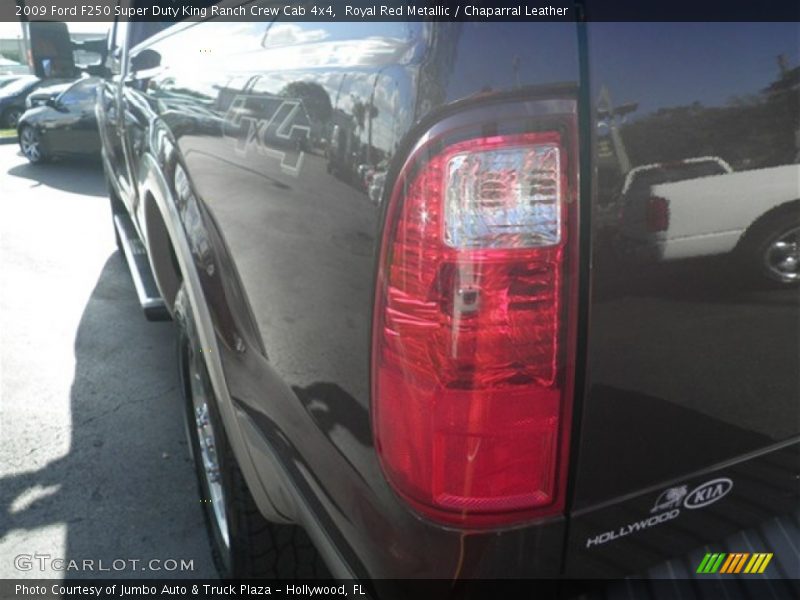 Royal Red Metallic / Chaparral Leather 2009 Ford F250 Super Duty King Ranch Crew Cab 4x4