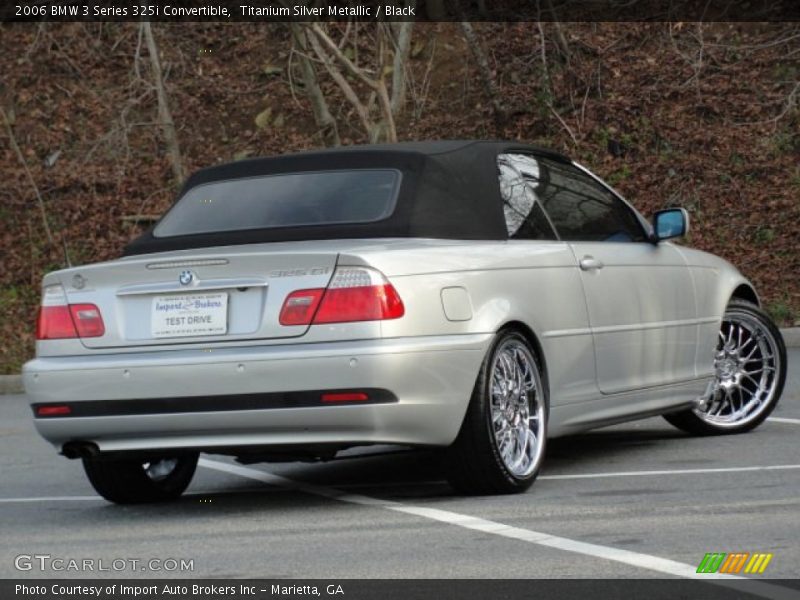 Titanium Silver Metallic / Black 2006 BMW 3 Series 325i Convertible