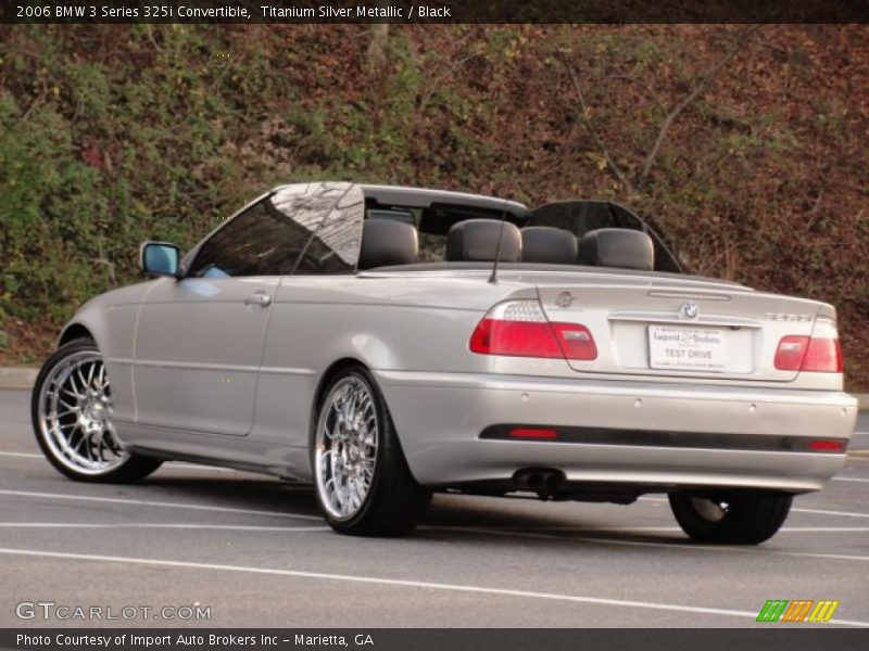 Titanium Silver Metallic / Black 2006 BMW 3 Series 325i Convertible