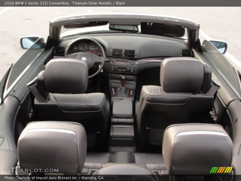 Titanium Silver Metallic / Black 2006 BMW 3 Series 325i Convertible