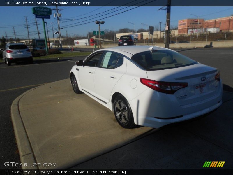Snow White Pearl / Beige 2012 Kia Optima Hybrid