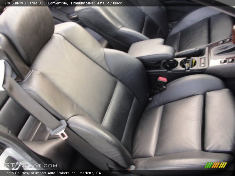 Titanium Silver Metallic / Black 2006 BMW 3 Series 325i Convertible