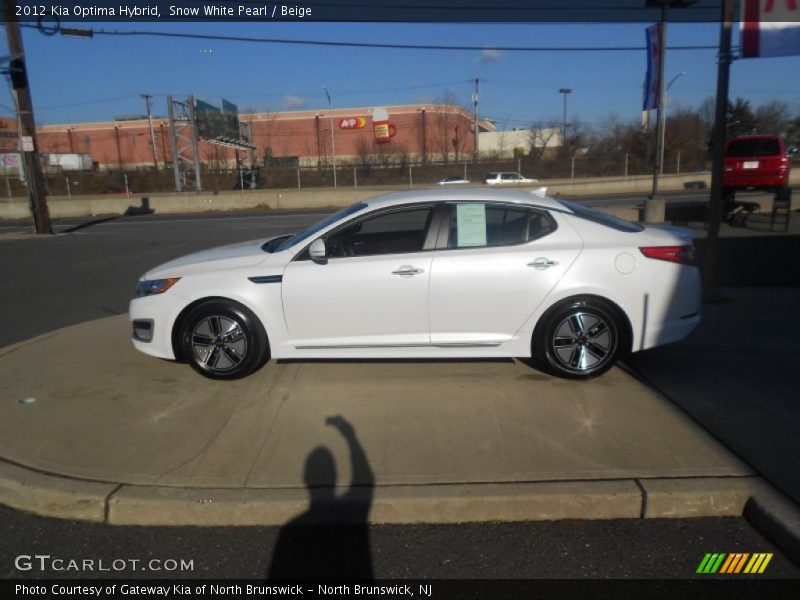 Snow White Pearl / Beige 2012 Kia Optima Hybrid