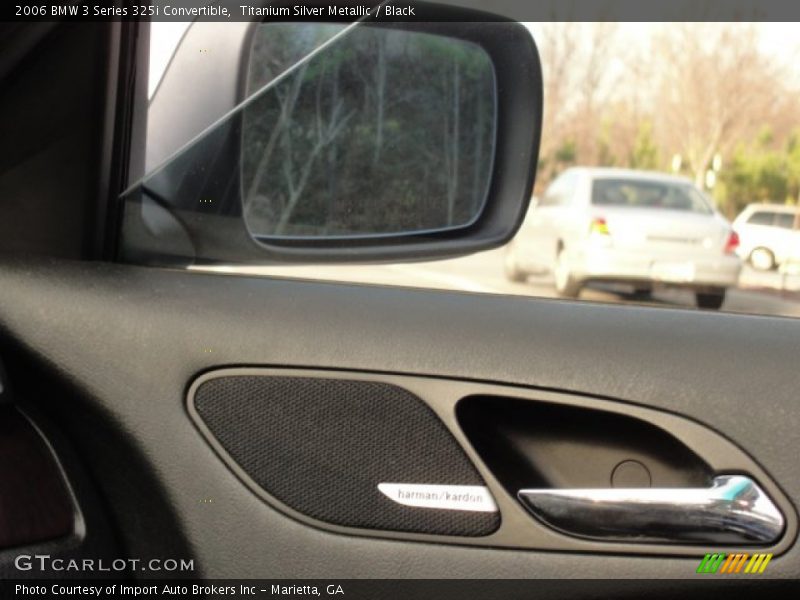 Titanium Silver Metallic / Black 2006 BMW 3 Series 325i Convertible