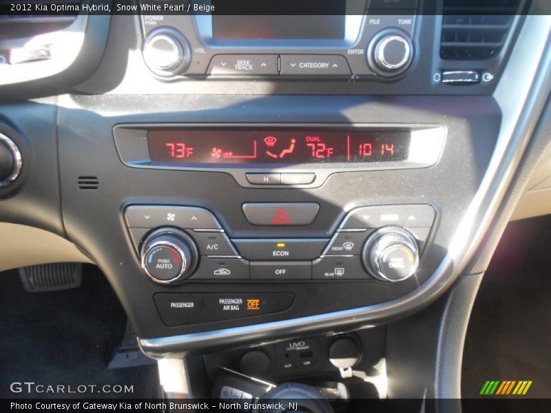 Snow White Pearl / Beige 2012 Kia Optima Hybrid