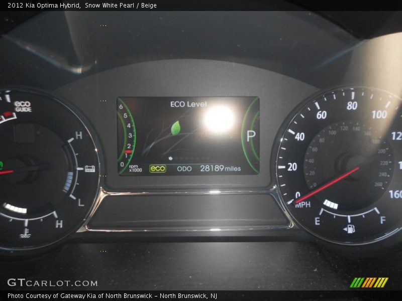 Snow White Pearl / Beige 2012 Kia Optima Hybrid