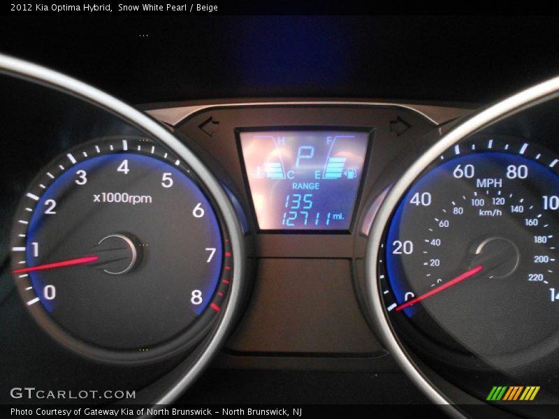 Snow White Pearl / Beige 2012 Kia Optima Hybrid