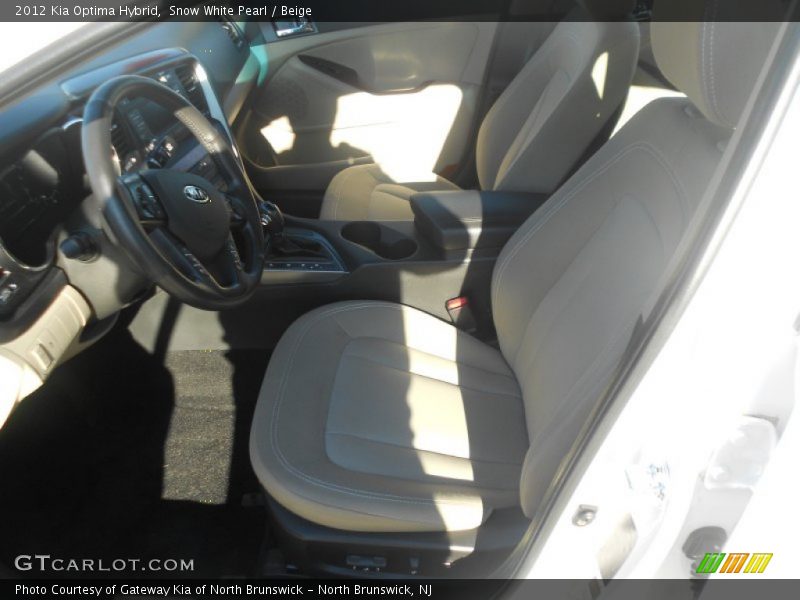 Snow White Pearl / Beige 2012 Kia Optima Hybrid