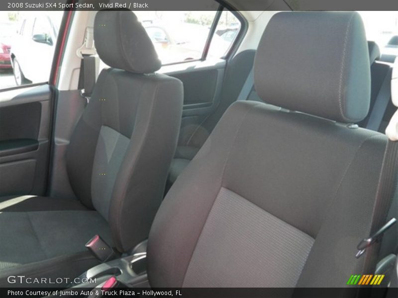 Vivid Red / Black 2008 Suzuki SX4 Sport Sedan