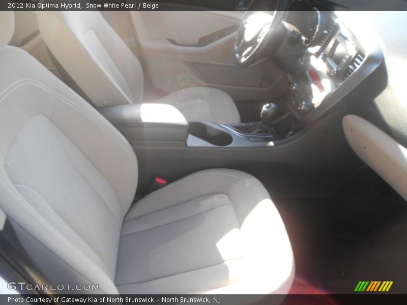 Snow White Pearl / Beige 2012 Kia Optima Hybrid