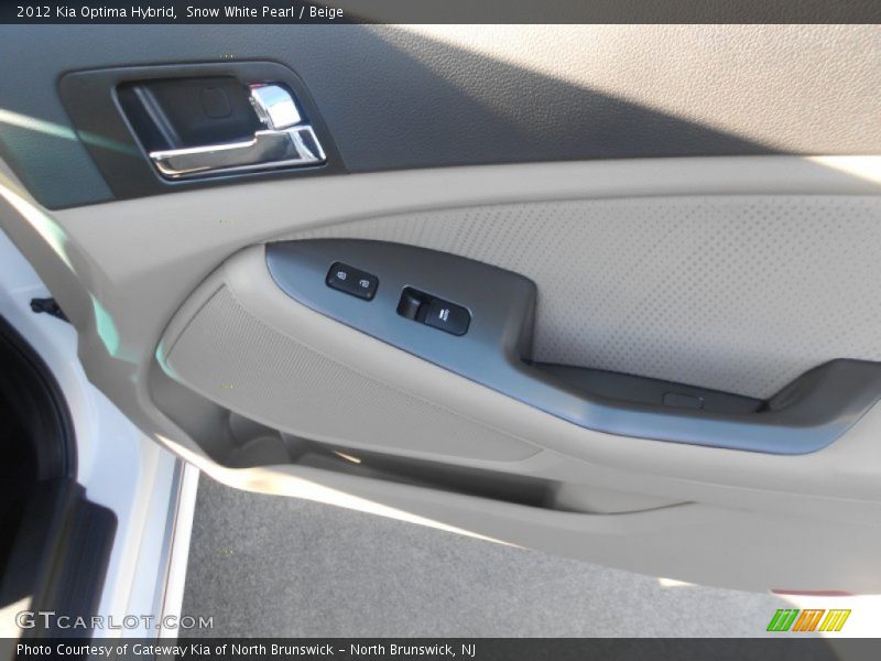 Snow White Pearl / Beige 2012 Kia Optima Hybrid