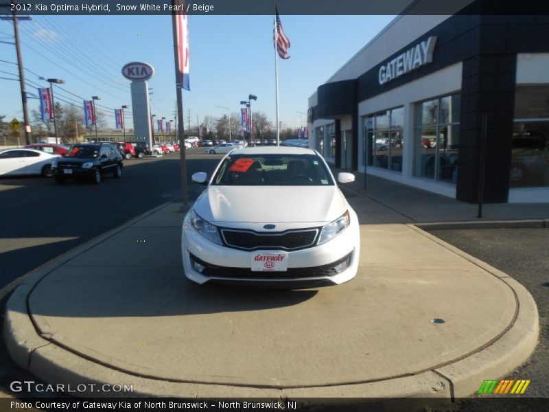 Snow White Pearl / Beige 2012 Kia Optima Hybrid