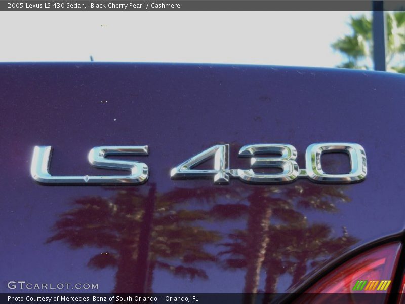 Black Cherry Pearl / Cashmere 2005 Lexus LS 430 Sedan
