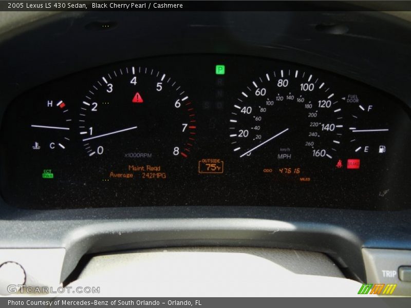  2005 LS 430 Sedan 430 Sedan Gauges
