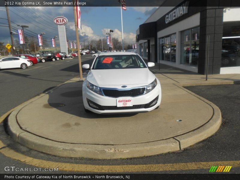 Snow White Pearl / Beige 2012 Kia Optima LX