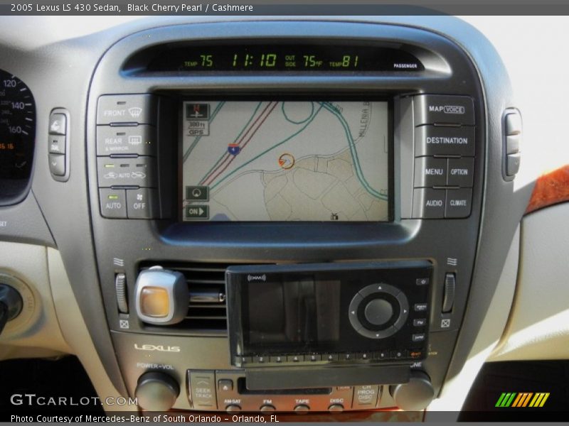 Navigation of 2005 LS 430 Sedan