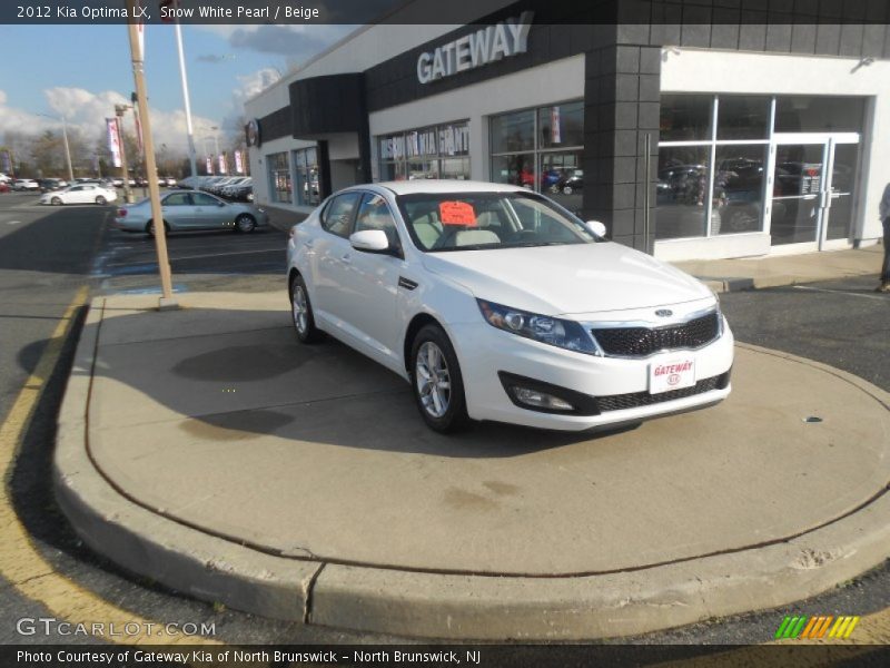 Snow White Pearl / Beige 2012 Kia Optima LX