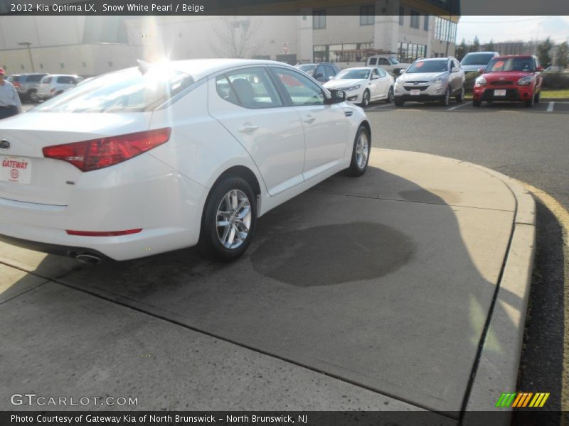 Snow White Pearl / Beige 2012 Kia Optima LX