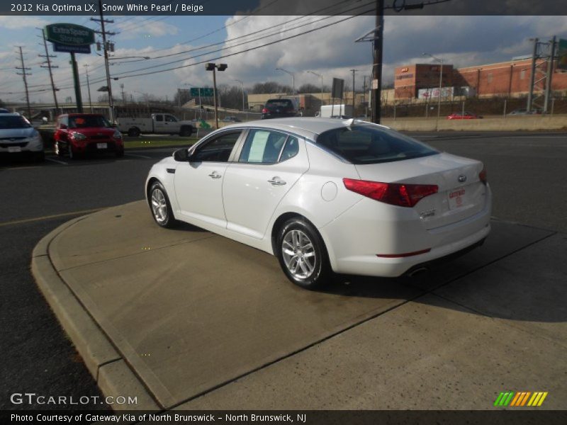 Snow White Pearl / Beige 2012 Kia Optima LX