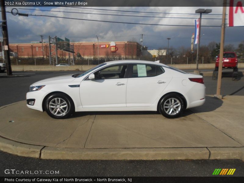 Snow White Pearl / Beige 2012 Kia Optima LX