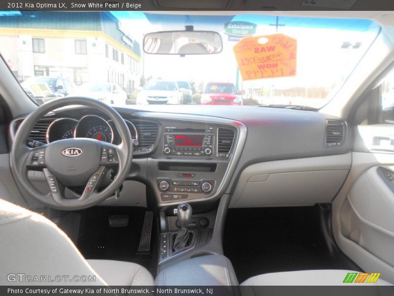 Snow White Pearl / Beige 2012 Kia Optima LX