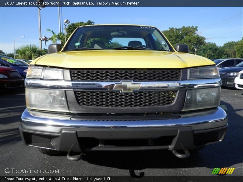 Yellow / Medium Pewter 2007 Chevrolet Colorado Work Truck Regular Cab
