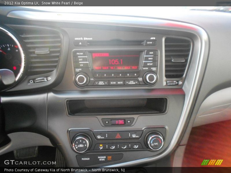Snow White Pearl / Beige 2012 Kia Optima LX