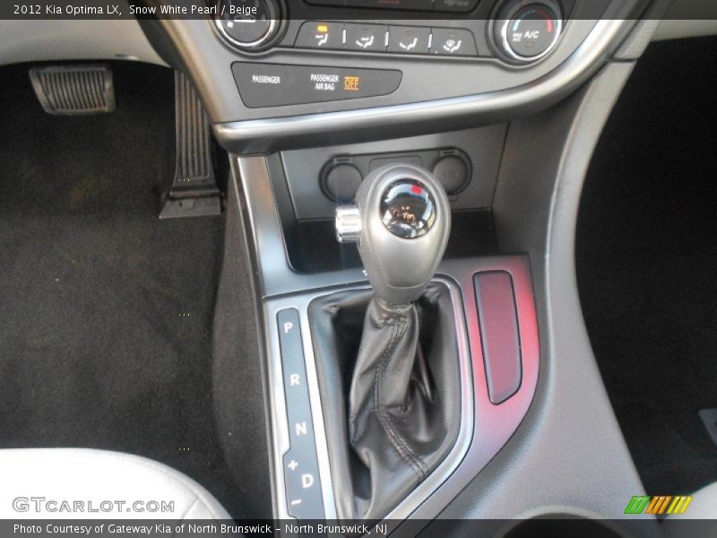 Snow White Pearl / Beige 2012 Kia Optima LX