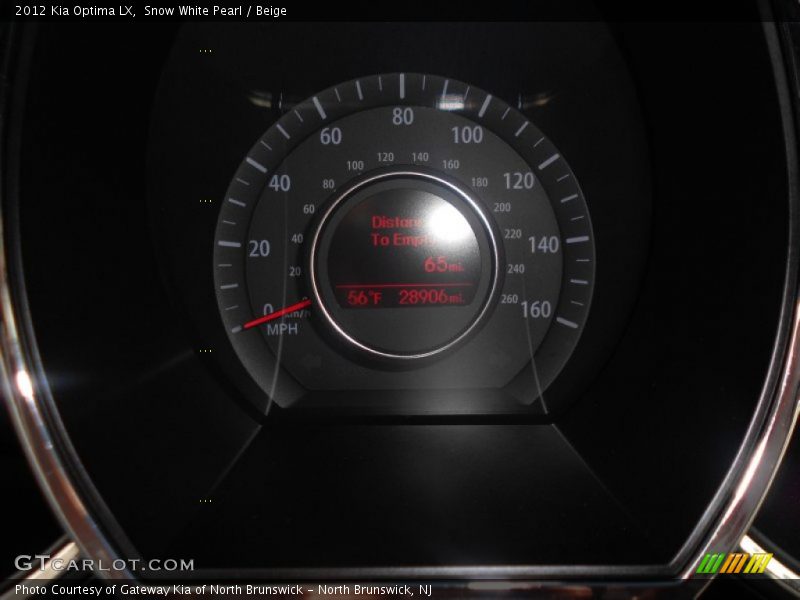 Snow White Pearl / Beige 2012 Kia Optima LX