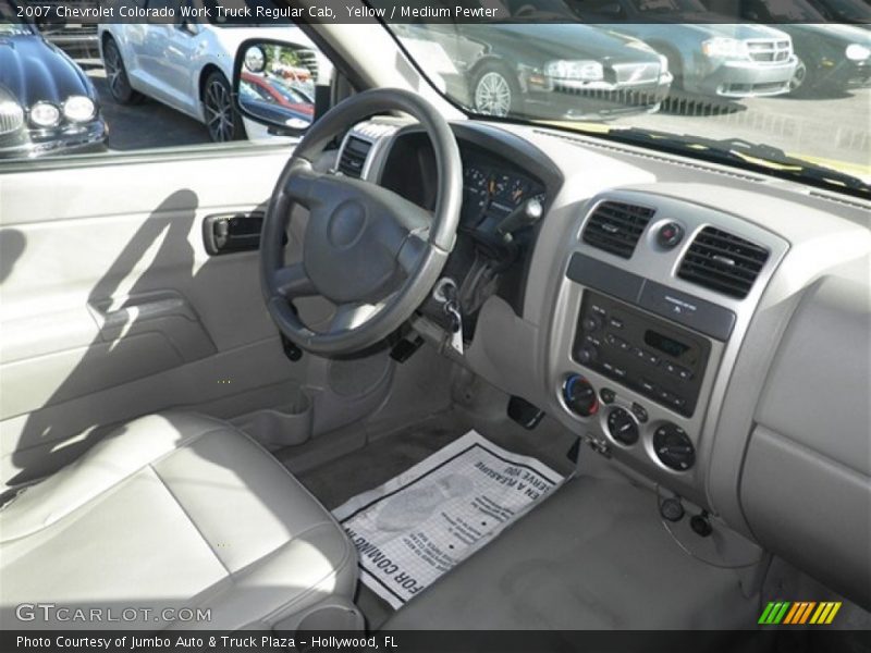 Yellow / Medium Pewter 2007 Chevrolet Colorado Work Truck Regular Cab