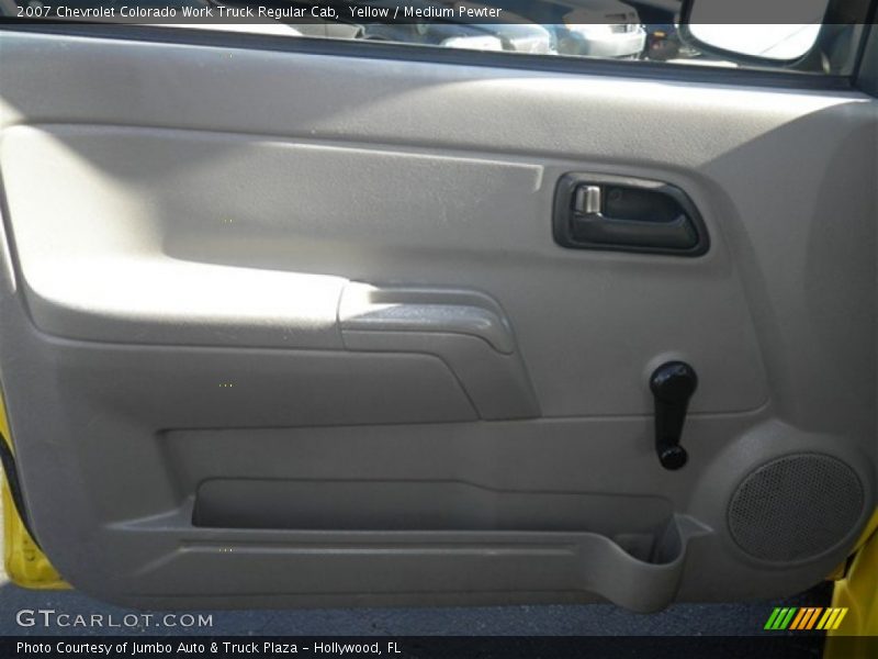 Yellow / Medium Pewter 2007 Chevrolet Colorado Work Truck Regular Cab