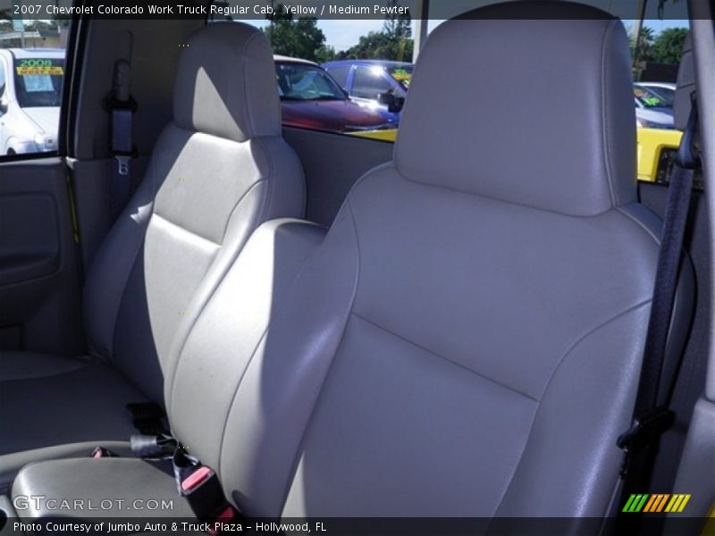 Yellow / Medium Pewter 2007 Chevrolet Colorado Work Truck Regular Cab