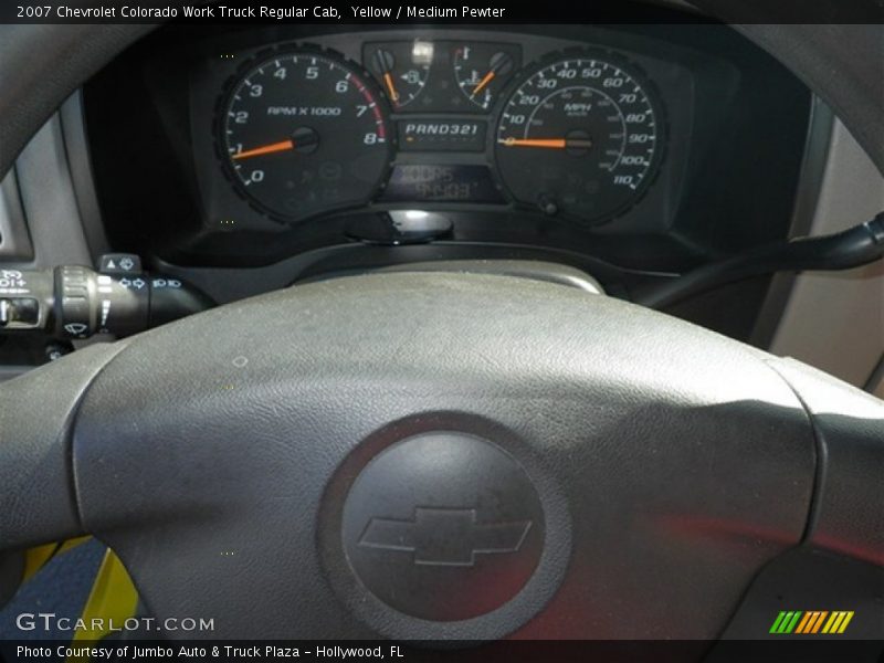 Yellow / Medium Pewter 2007 Chevrolet Colorado Work Truck Regular Cab