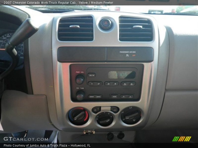 Yellow / Medium Pewter 2007 Chevrolet Colorado Work Truck Regular Cab