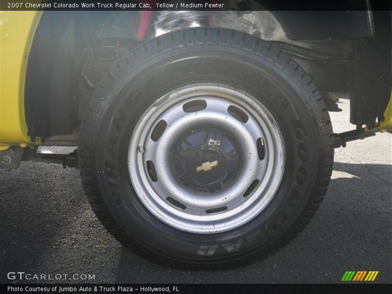 Yellow / Medium Pewter 2007 Chevrolet Colorado Work Truck Regular Cab