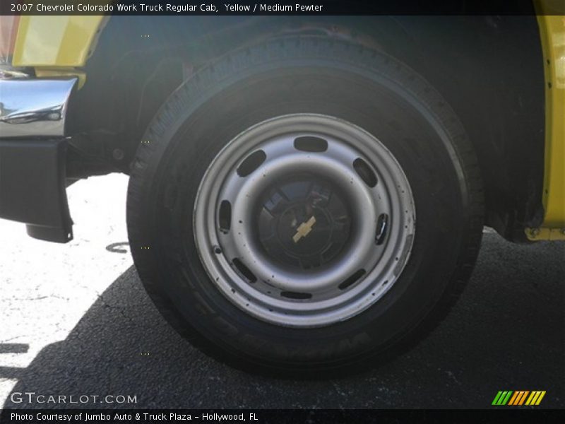 Yellow / Medium Pewter 2007 Chevrolet Colorado Work Truck Regular Cab