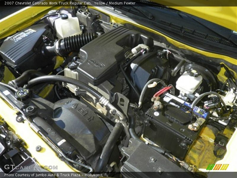 Yellow / Medium Pewter 2007 Chevrolet Colorado Work Truck Regular Cab