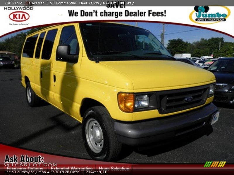 Fleet Yellow / Medium Flint Grey 2006 Ford E Series Van E150 Commercial