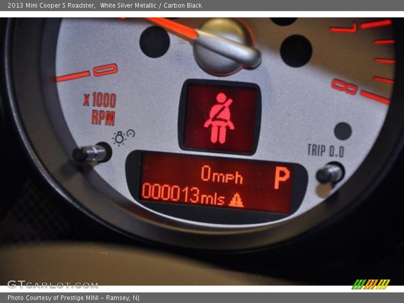 White Silver Metallic / Carbon Black 2013 Mini Cooper S Roadster