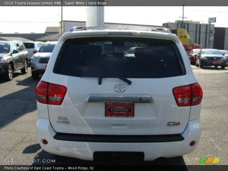 Super White / Sand Beige 2010 Toyota Sequoia Limited 4WD