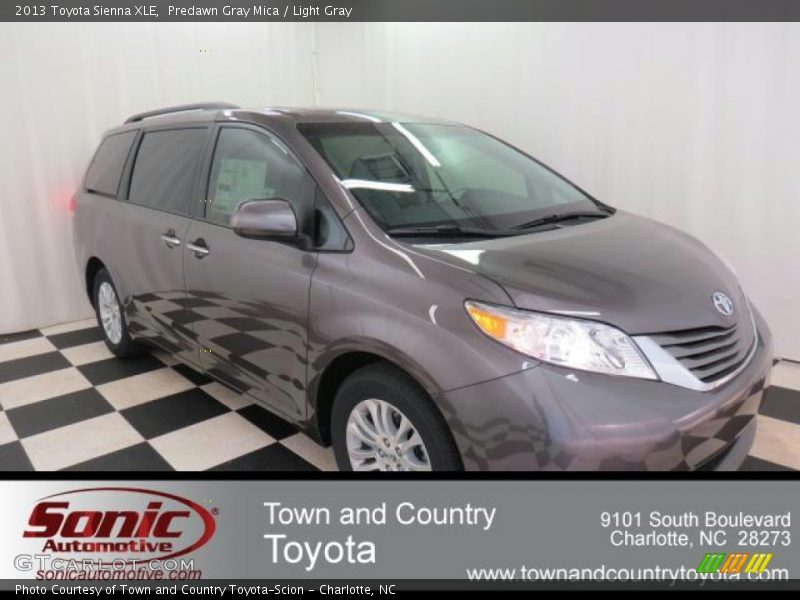 Predawn Gray Mica / Light Gray 2013 Toyota Sienna XLE
