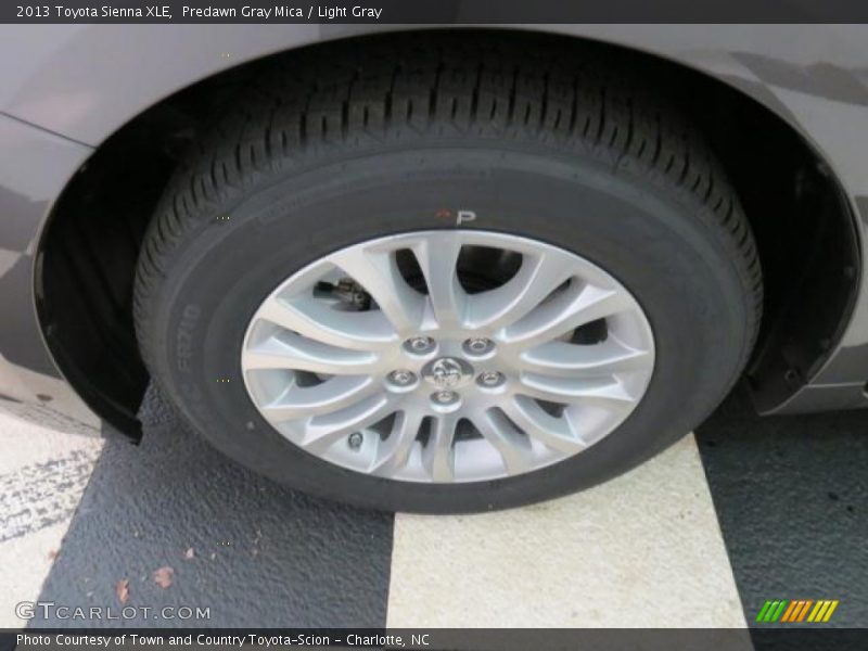 Predawn Gray Mica / Light Gray 2013 Toyota Sienna XLE