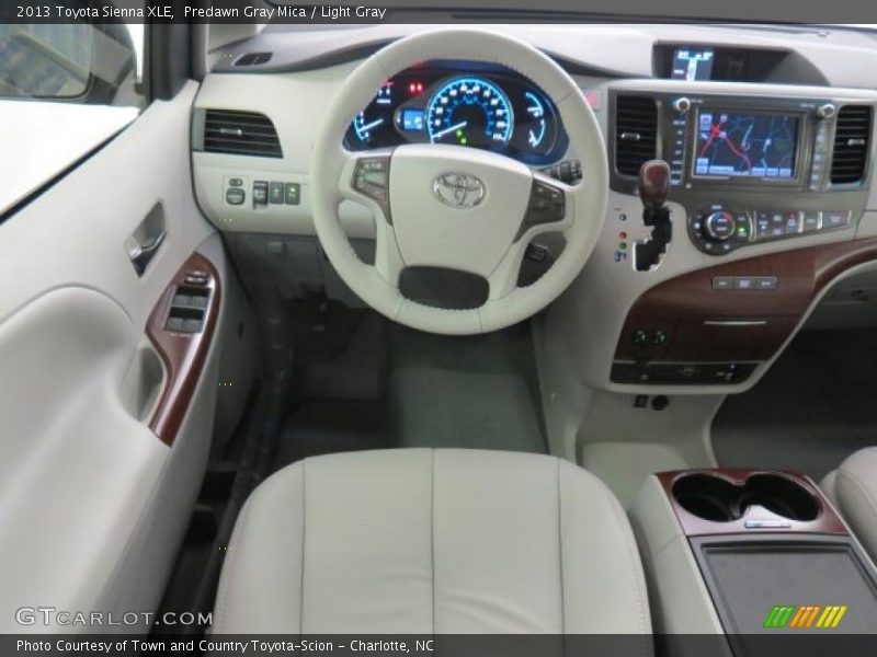 Predawn Gray Mica / Light Gray 2013 Toyota Sienna XLE
