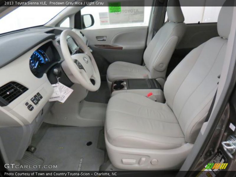 Predawn Gray Mica / Light Gray 2013 Toyota Sienna XLE