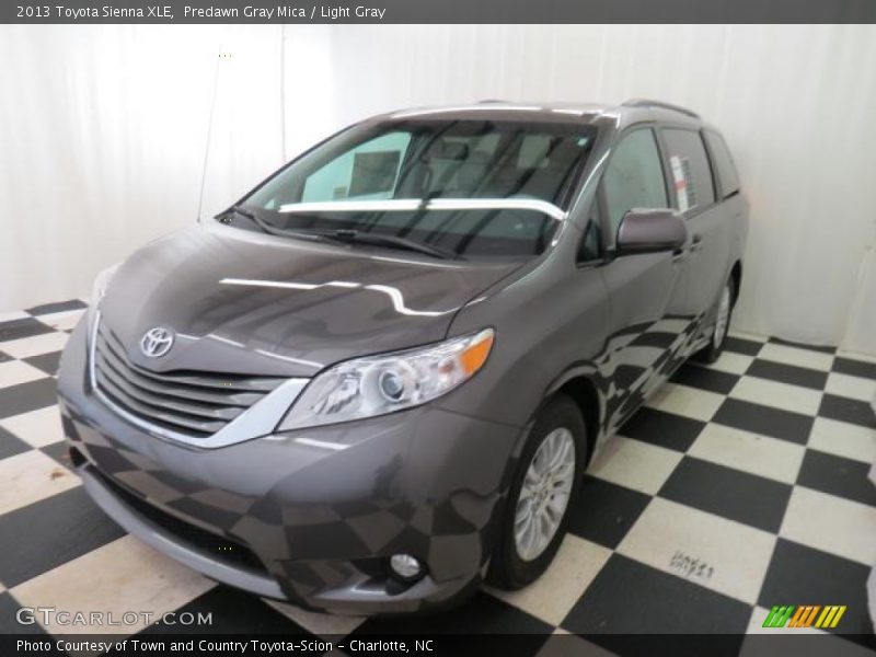 Predawn Gray Mica / Light Gray 2013 Toyota Sienna XLE